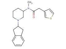 N-[1-(2,3-dihydro-1H-inden-2-yl)-3-piperidinyl]-N-methyl-2-(3-thienyl)acetamide