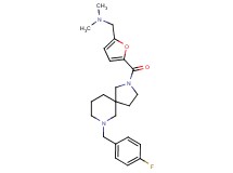 1-(5-{[7-(4-fluorobenzyl)-2,7-diazaspiro[4.5]dec-2-yl]carbonyl}-2-furyl)-N,N-dimethylmethanamine
