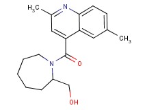 {1-[(2,6-dimethyl-4-quinolinyl)carbonyl]-2-azepanyl}methanol