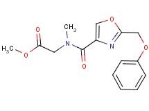 methyl N-methyl-N-{[2-(phenoxymethyl)-1,3-oxazol-4-yl]carbonyl}glycinate