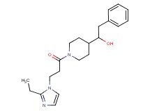 1-{1-[3-(2-ethyl-1H-imidazol-1-yl)propanoyl]-4-piperidinyl}-2-phenylethanol
