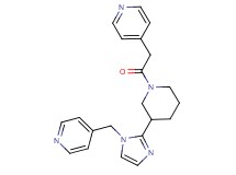 4-(2-oxo-2-{3-[1-(pyridin-4-ylmethyl)-1H-imidazol-2-yl]piperidin-1-yl}ethyl)pyridine