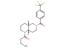 (4aR*,8aS*)-1-butyryl-6-[4-(trifluoromethyl)benzoyl]decahydro-1,6-naphthyridine