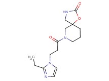 7-[3-(2-ethyl-1H-imidazol-1-yl)propanoyl]-1-oxa-3,7-diazaspiro[4.5]decan-2-one