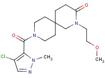 9-[(4-chloro-1-methyl-1H-pyrazol-5-yl)carbonyl]-2-(2-methoxyethyl)-2,9-diazaspiro[5.5]undecan-3-one