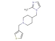 4-[(2-methyl-1H-imidazol-1-yl)methyl]-1-(3-thienylmethyl)piperidine