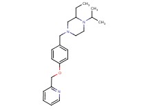 2-ethyl-1-isopropyl-4-[4-(2-pyridinylmethoxy)benzyl]piperazine