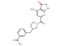 3-({1-[(4-methyl-3-oxo-2,3-dihydro-1H-pyrazolo[3,4-b]pyridin-6-yl)carbonyl]pyrrolidin-3-yl}methyl)benzamide