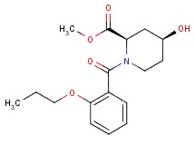methyl (2R*,4S*)-4-hydroxy-1-(2-propoxybenzoyl)piperidine-2-carboxylate
