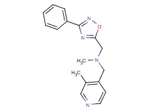 N-methyl-1-(3-methyl-4-pyridinyl)-N-[(3-phenyl-1,2,4-oxadiazol-5-yl)methyl]methanamine