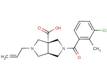 (3aR*,6aR*)-2-allyl-5-(3-chloro-2-methylbenzoyl)hexahydropyrrolo[3,4-c]pyrrole-3a(1H)-carboxylic acid