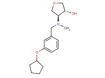 (3R*,4S*)-4-[[3-(cyclopentyloxy)benzyl](methyl)amino]tetrahydrofuran-3-ol