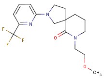 7-(2-methoxyethyl)-2-[6-(trifluoromethyl)-2-pyridinyl]-2,7-diazaspiro[4.5]decan-6-one