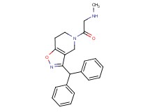 2-[3-(diphenylmethyl)-6,7-dihydroisoxazolo[4,5-c]pyridin-5(4H)-yl]-N-methyl-2-oxoethanamine