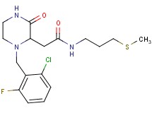 2-[1-(2-chloro-6-fluorobenzyl)-3-oxo-2-piperazinyl]-N-[3-(methylthio)propyl]acetamide