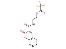2-oxo-N-{2-[(trifluoroacetyl)amino]ethyl}-2H-chromene-3-carboxamide