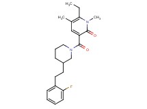 6-ethyl-3-({3-[2-(2-fluorophenyl)ethyl]-1-piperidinyl}carbonyl)-1,5-dimethyl-2(1H)-pyridinone