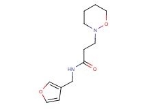 N-(3-furylmethyl)-3-(1,2-oxazinan-2-yl)propanamide