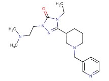 2-[2-(dimethylamino)ethyl]-4-ethyl-5-[1-(pyridin-3-ylmethyl)piperidin-3-yl]-2,4-dihydro-3H-1,2,4-triazol-3-one