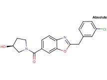 (3S)-1-{[2-(3-chlorobenzyl)-1,3-benzoxazol-6-yl]carbonyl}-3-pyrrolidinol