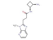 N-[(1S*,2R*)-2-aminocyclobutyl]-3-(3-methyl-3H-imidazo[4,5-b]pyridin-2-yl)propanamide