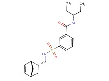 3-({[(1R*,2R*,4R*)-bicyclo[2.2.1]hept-5-en-2-ylmethyl]amino}sulfonyl)-N-(1-ethylpropyl)benzamide
