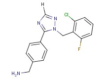 1-{4-[1-(2-chloro-6-fluorobenzyl)-1H-1,2,4-triazol-5-yl]phenyl}methanamine
