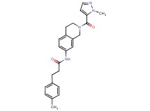 3-(4-methylphenyl)-N-{2-[(1-methyl-1H-pyrazol-5-yl)carbonyl]-1,2,3,4-tetrahydroisoquinolin-7-yl}propanamide