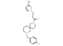 7-(4-fluorobenzyl)-2-[3-(3-methyl-1H-pyrazol-1-yl)propanoyl]-2,7-diazaspiro[4.5]decane
