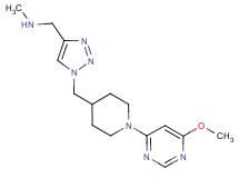 [(1-{[1-(6-methoxy-4-pyrimidinyl)-4-piperidinyl]methyl}-1H-1,2,3-triazol-4-yl)methyl]methylamine bis(trifluoroacetate)