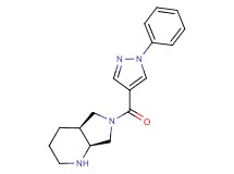 rel-(4aS,7aS)-6-[(1-phenyl-1H-pyrazol-4-yl)carbonyl]octahydro-1H-pyrrolo[3,4-b]pyridine hydrochloride