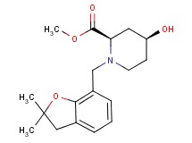 methyl (2R*,4S*)-1-[(2,2-dimethyl-2,3-dihydro-1-benzofuran-7-yl)methyl]-4-hydroxypiperidine-2-carboxylate