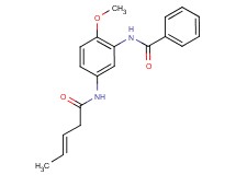 N-{2-methoxy-5-[(3E)-pent-3-enoylamino]phenyl}benzamide