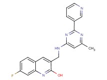 7-fluoro-3-({[6-methyl-2-(3-pyridinyl)-4-pyrimidinyl]amino}methyl)-2-quinolinol