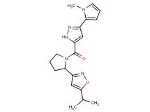 5-isopropyl-3-(1-{[3-(1-methyl-1H-pyrrol-2-yl)-1H-pyrazol-5-yl]carbonyl}-2-pyrrolidinyl)isoxazole