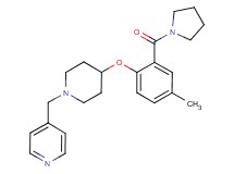 4-({4-[4-methyl-2-(pyrrolidin-1-ylcarbonyl)phenoxy]piperidin-1-yl}methyl)pyridine
