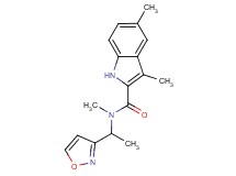 N-(1-isoxazol-3-ylethyl)-N,3,5-trimethyl-1H-indole-2-carboxamide