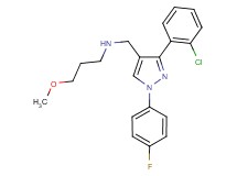 N-{[3-(2-chlorophenyl)-1-(4-fluorophenyl)-1H-pyrazol-4-yl]methyl}-3-methoxy-1-propanamine