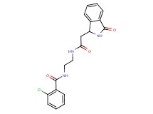 2-chloro-N-(2-{[(3-oxo-2,3-dihydro-1H-isoindol-1-yl)acetyl]amino}ethyl)benzamide