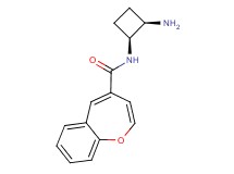 N-[(1S*,2R*)-2-aminocyclobutyl]-1-benzoxepine-4-carboxamide