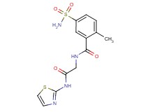5-(aminosulfonyl)-2-methyl-N-[2-oxo-2-(1,3-thiazol-2-ylamino)ethyl]benzamide