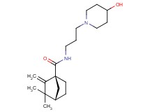 (1S*,4S*)-N-[3-(4-hydroxypiperidin-1-yl)propyl]-3,3-dimethyl-2-methylenebicyclo[2.2.1]heptane-1-carboxamide