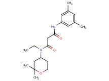 N'-(3,5-dimethylphenyl)-N-(2,2-dimethyltetrahydro-2H-pyran-4-yl)-N-ethylmalonamide