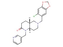 (4aR*,8aS*)-6-[(6-chloro-1,3-benzodioxol-5-yl)methyl]-1-(3-pyridinylmethyl)octahydro-1,6-naphthyridin-2(1H)-one