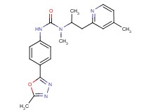 N-methyl-N-[1-methyl-2-(4-methylpyridin-2-yl)ethyl]-N'-[4-(5-methyl-1,3,4-oxadiazol-2-yl)phenyl]urea