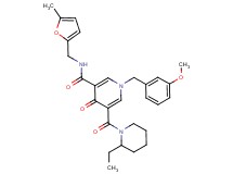 5-[(2-ethyl-1-piperidinyl)carbonyl]-1-(3-methoxybenzyl)-N-[(5-methyl-2-furyl)methyl]-4-oxo-1,4-dihydro-3-pyridinecarboxamide