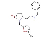5-[2-(benzylamino)ethyl]-1-[(5-methyl-2-furyl)methyl]-2-pyrrolidinone