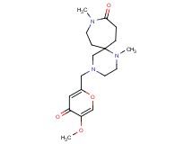 4-[(5-methoxy-4-oxo-4H-pyran-2-yl)methyl]-1,9-dimethyl-1,4,9-triazaspiro[5.6]dodecan-10-one