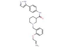 1-[2-(allyloxy)benzyl]-N-[4-(1H-pyrazol-5-yl)phenyl]-3-piperidinecarboxamide