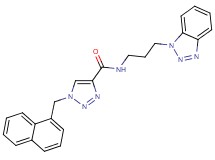 N-[3-(1H-1,2,3-benzotriazol-1-yl)propyl]-1-(1-naphthylmethyl)-1H-1,2,3-triazole-4-carboxamide